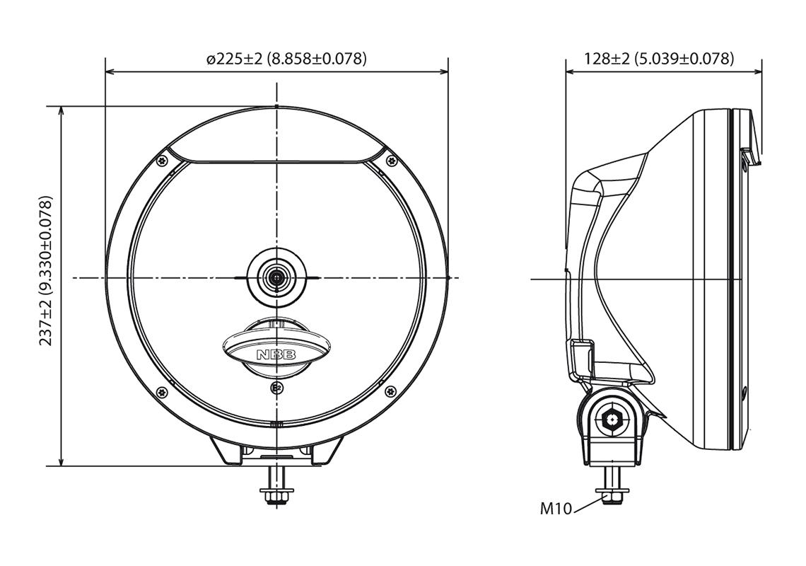 Faro ausiliare ALOGENO 12/24V